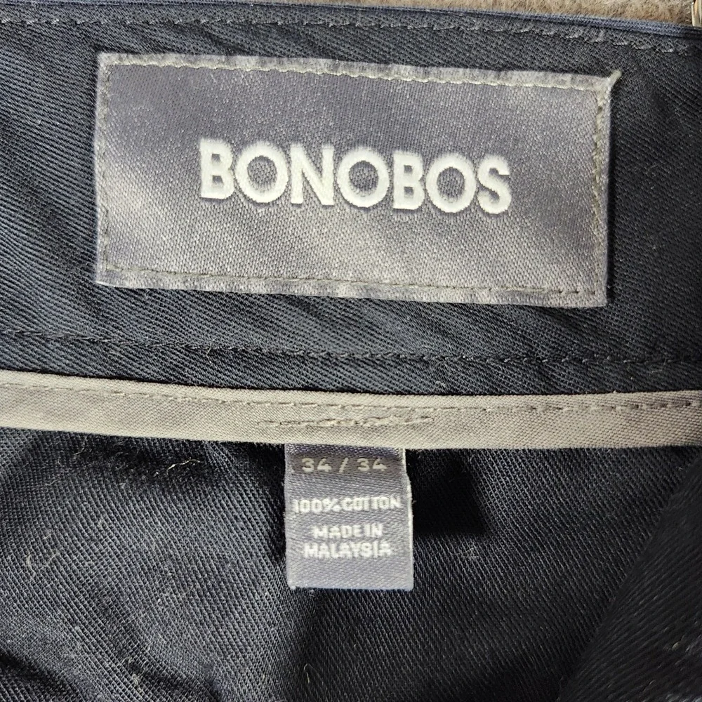 BONOBOS Weekday Warrior Monday Athletic Navy Blue Chinos Dress Pants Men‎ 34x34